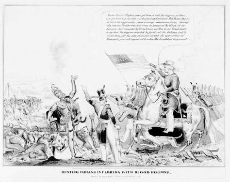 Hunting Indians in Florida-Library of Congress Cartoon